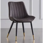 Ergonomic chair เก้าอี้หนังสไตล์นอร์ดิก ห้องอาหาร gray
