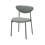 เก้าอี้เหล็กเบาะผ้า รุ่น Linfo สีเทา